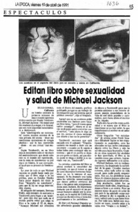 Editan libro sobre sexualidad y salud de Michael Jackson.