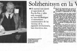 Solzhenitsyn en la Vandea