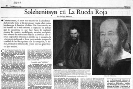 Solzhenitsyn, en la Rueda roja