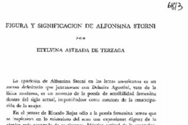 Figura y significación de Alfonsina Storni