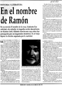 En el nombre de Ramón.