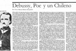 Debussy, Poe y un chileno
