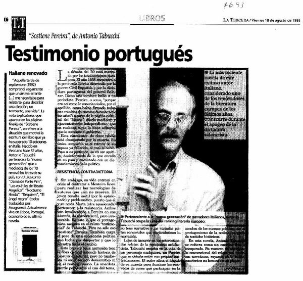Testimonio portugués