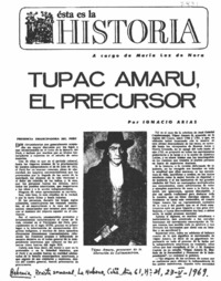 Tupac Amaru, el precursor