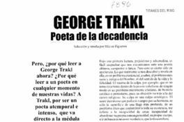 George Trakl Poeta de la decadencia