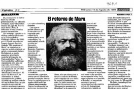 El retorno de Marx