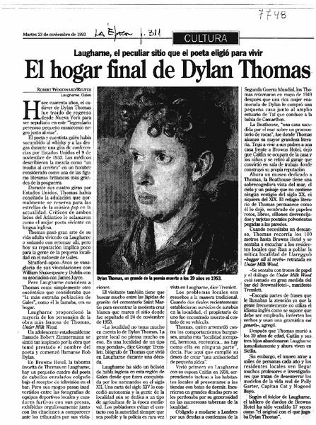 El hogar final de Dylan Thomas