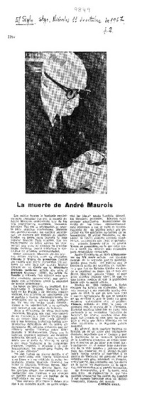 La muerte de André Maurois