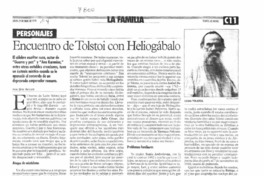 Encuentro de Tolstoi con heliogábalo