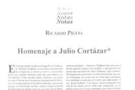 Homenaje a Julio Cortázar