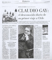 El desconocido diario de su primer viaje a Chile