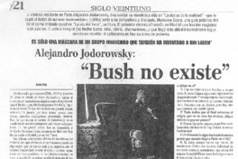"Bush no existe" [entrevista]