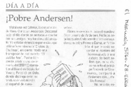¡Pobre Andersen!