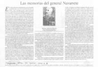 Las memorias del General Navarrete