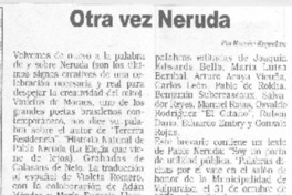 Otra vez Neruda