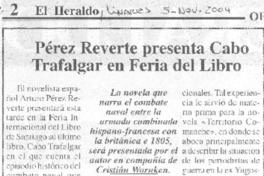 Pérez Reverte presenta Cabo Trafalgar en Feria del libro