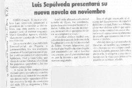 Luis Sepúlveda presentará su nueva novela en noviembre