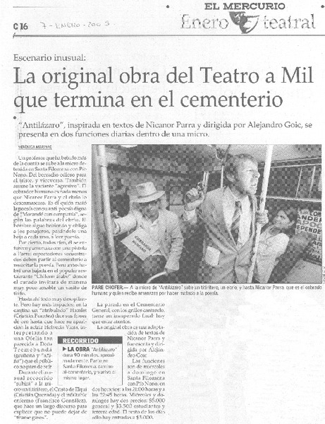 La original obra del Teatro a Mil que termina en el cementerio