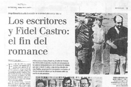 Los escritores y Fidel Castro: el fin del romance