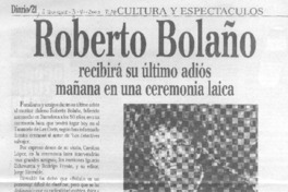 Roberto Bolaño recibirá su último adiós mañana en una ceremonia laica