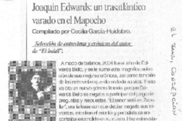 Joaquín Edwards Bello: un trasatlántico varado en el Mapocho