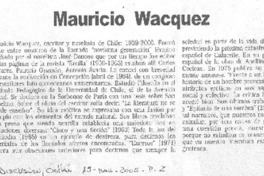 Mauricio Wacquez