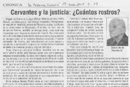 Cervantes y la justicia: ¿cuántos rostros?