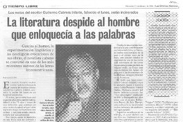 La Literatura despide al hombre que enloquecía a las palabras