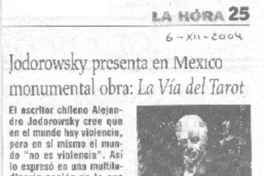 Jodorowsky presenta en México monumental obra, La Vía del Tarot