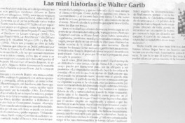 Las Mini historias de Walter Garib