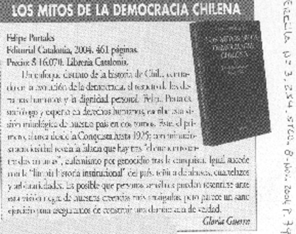 Los Mitos de la democracia chilena
