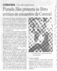 Pamela Jiles presenta su libro erótico en encuentro de Coronel