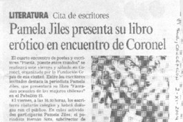 Pamela Jiles presenta su libro erótico en encuentro de Coronel