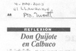 Don Quijote en Calbuco