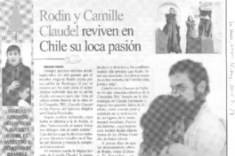 Rodin y Camille Claudel reviven en Chile su loca pasión