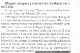Miguel Henríquez y el proceso revolucionario en Chile