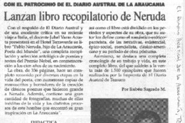 Lanzan libro recopilatorio de Neruda