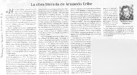 La obra literarira de Armando Uribe
