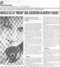 Nicole es la "musa" del escritor Alberto Fuguet