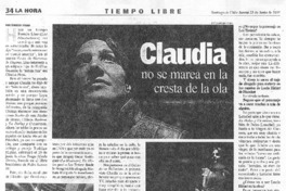 Claudia no se marea en la cresta de la ola [entrevista]