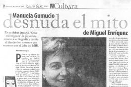 Manuela Gumucio desnuda el mito de Miguel Enríquez