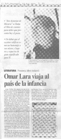 Omar Lara viaja al país de la infancia