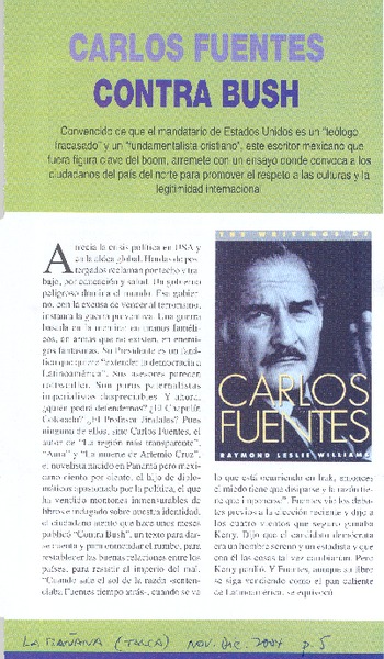 Carlos Fuentes contra Bush