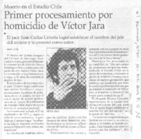 Primer procesamiento por homicidio de Víctor Jara