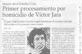 Primer procesamiento por homicidio de Víctor Jara