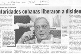 Autoridades cubanas liberaron a disidente