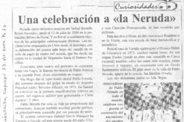 Una celebraciòn a "la Neruda"