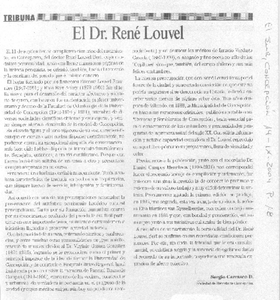 El Dr. René Louvel