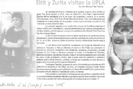 Eltit y Zurita visitan la UPLA