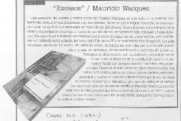 "Excesos" Mauricio Wacquez